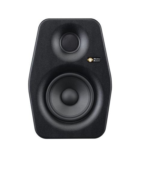 Turbo 5 Aktiver Studiomonitor (Schwarz) – 5,25" Tieftöner & 1" Seidenhochtöner, 80W Bi-Amp | Für Homerecording & Monitoring