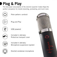 Monkey Banana Hapa black- USB Back Electret Condenser Microphone