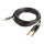 Monkey Banana Solid Link Cable - 2 x Jack 6,3mm mono / 3,5mm Jack  stereo/ 300cm