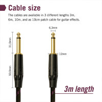 Monkey Banana Solid Link Instrument cable - Jack 6,3mm / Jack 6,3mm / 300cm